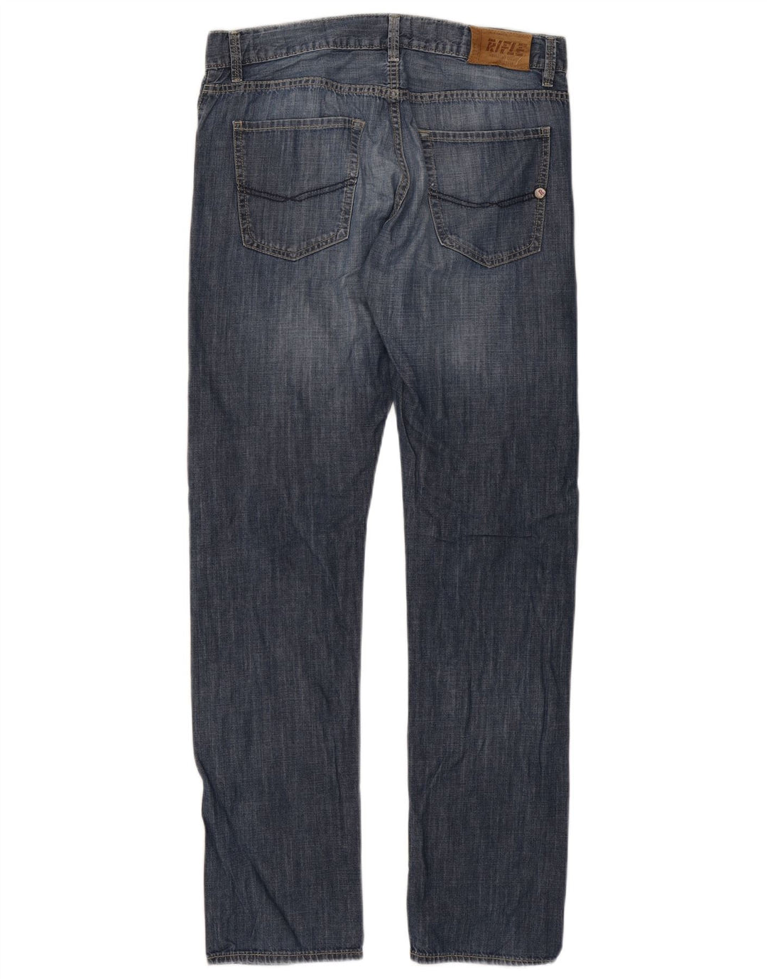 Rifle Herre Straight Jeans IT 48 Medium W34 L34 Blå Bomuld