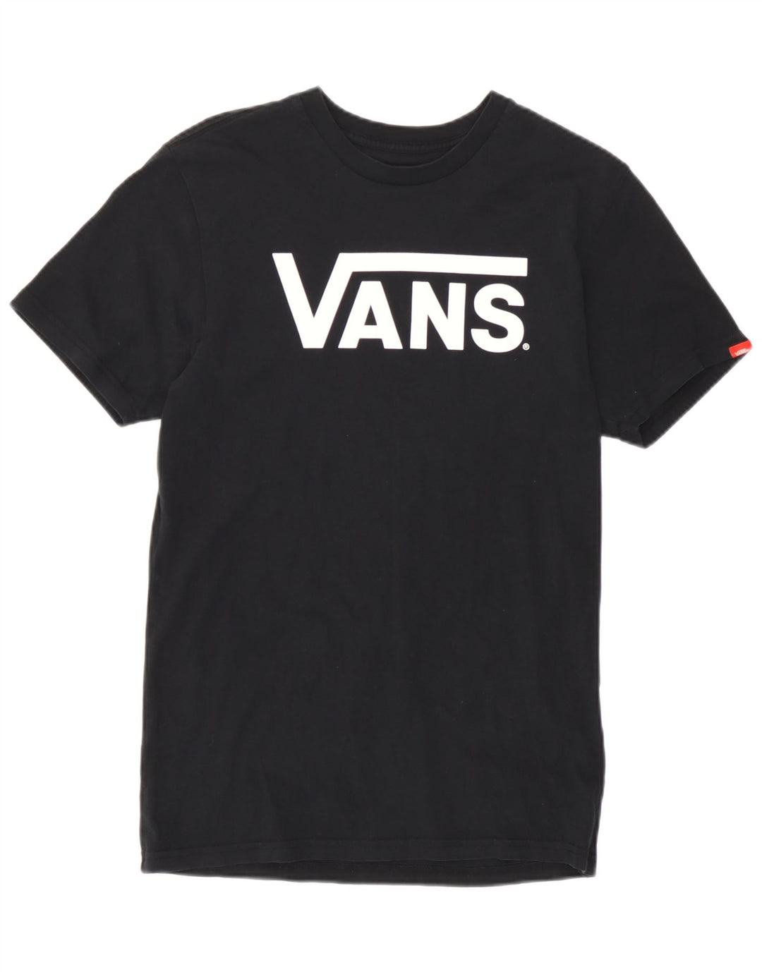 Vans Herre Klassisk Grafisk T-Shirt Top Lille Sort Bomuld