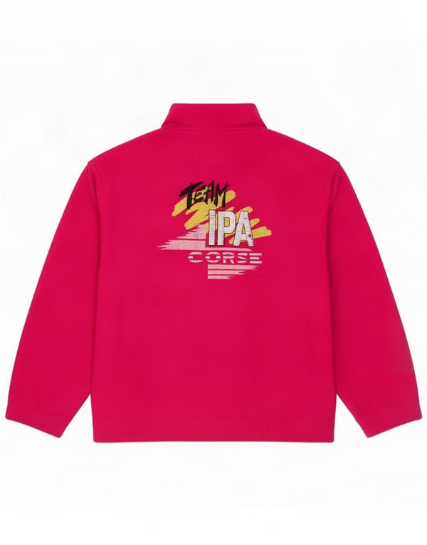 Vintage fleecetrøje til kvinder UK 14 Large Pink