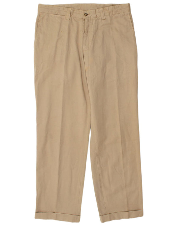 Massimo Dutti Herre Lige Chinobukser EU 44 Large W34 L30 Beige