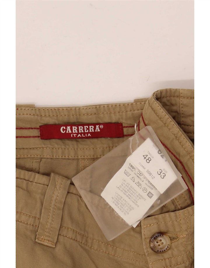 Carrera Herre Chino Shorts IT 48 Medium W33 Beige Bomuld