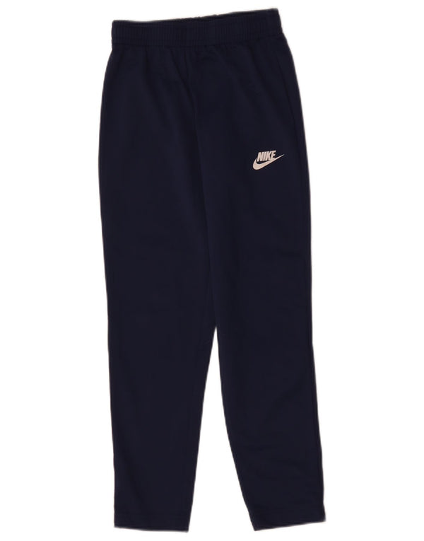 Nike Boys træningsdragt bukser 8-9 år Small Navy Blue Polyester