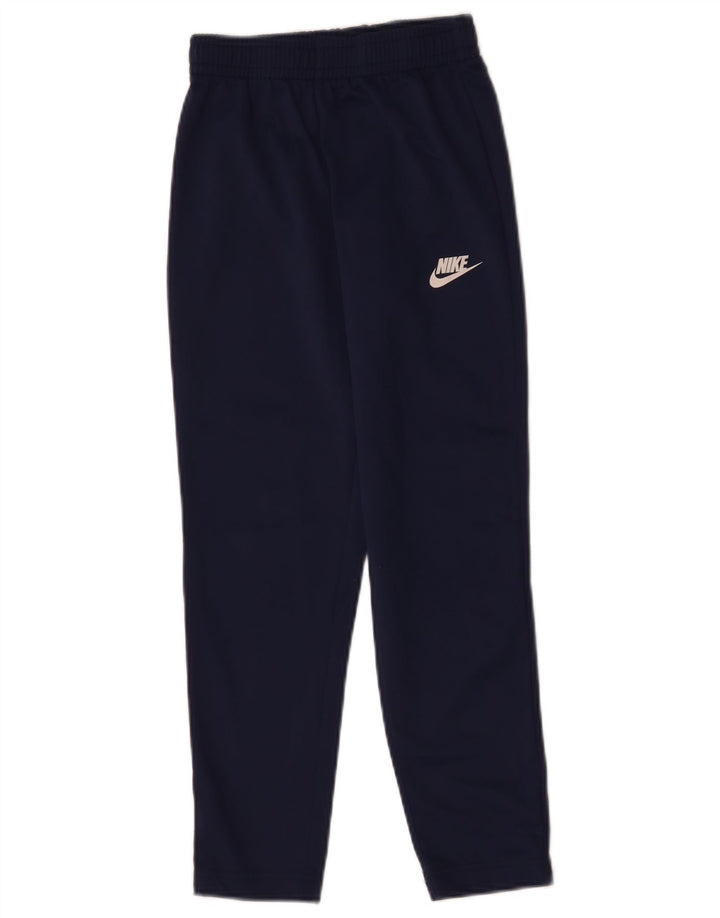 Nike Boys træningsdragt bukser 8-9 år Small Navy Blue Polyester