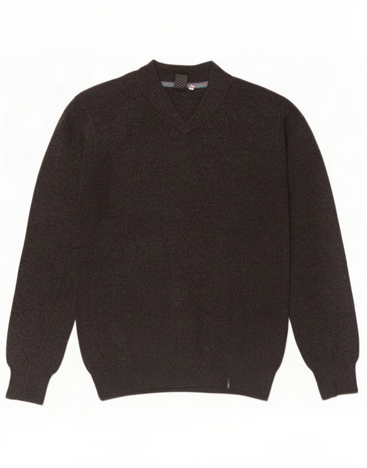 White Stuff Herre V-hals sweater lille grå bomuld