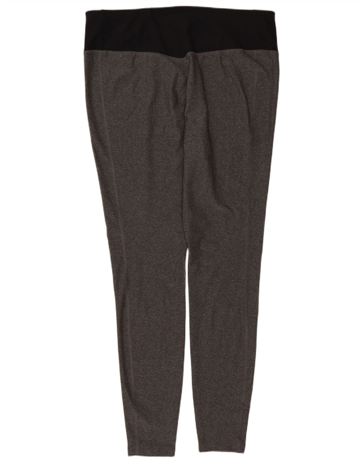 NIKE Dame Dri Fit Leggings UK 18 XL Grå Polyester