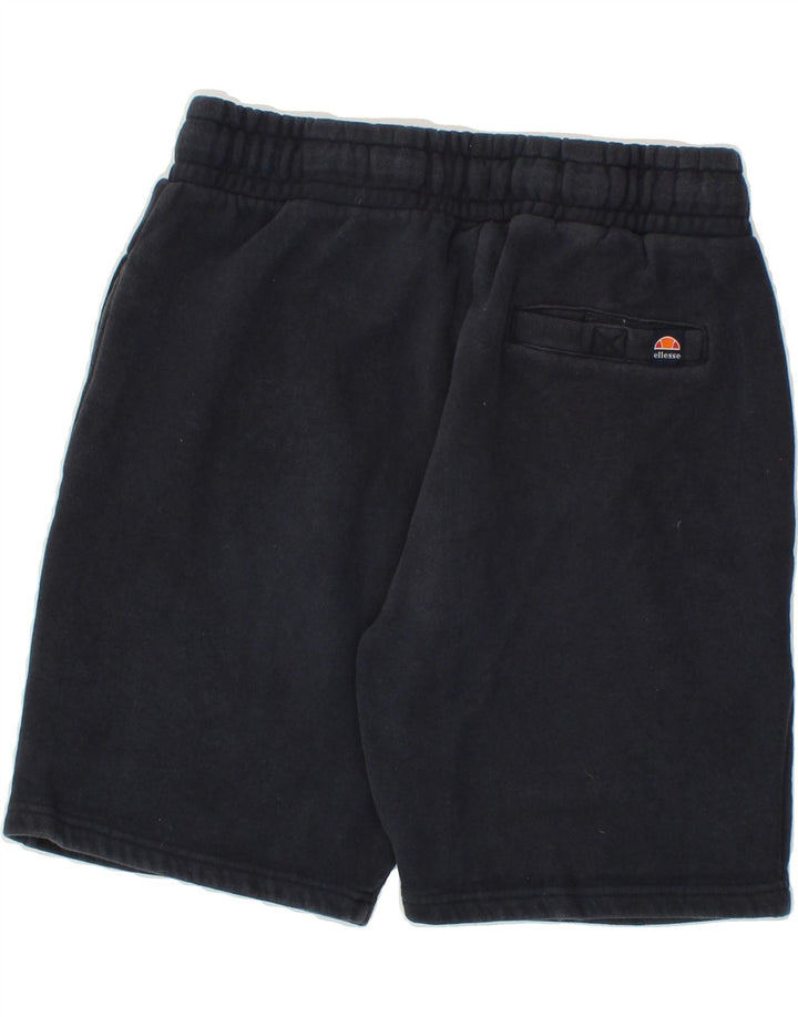 ELLESSE Mens Graphic Sport Shorts Small Navy Blue Cotton Vintage Ellesse and Second-Hand Ellesse from Messina Hembry 