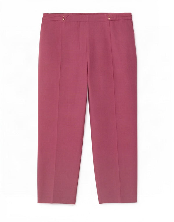 Marks & Spencer Dame Cropped Trousers UK 18 XL W38 L26 Pink Ternet