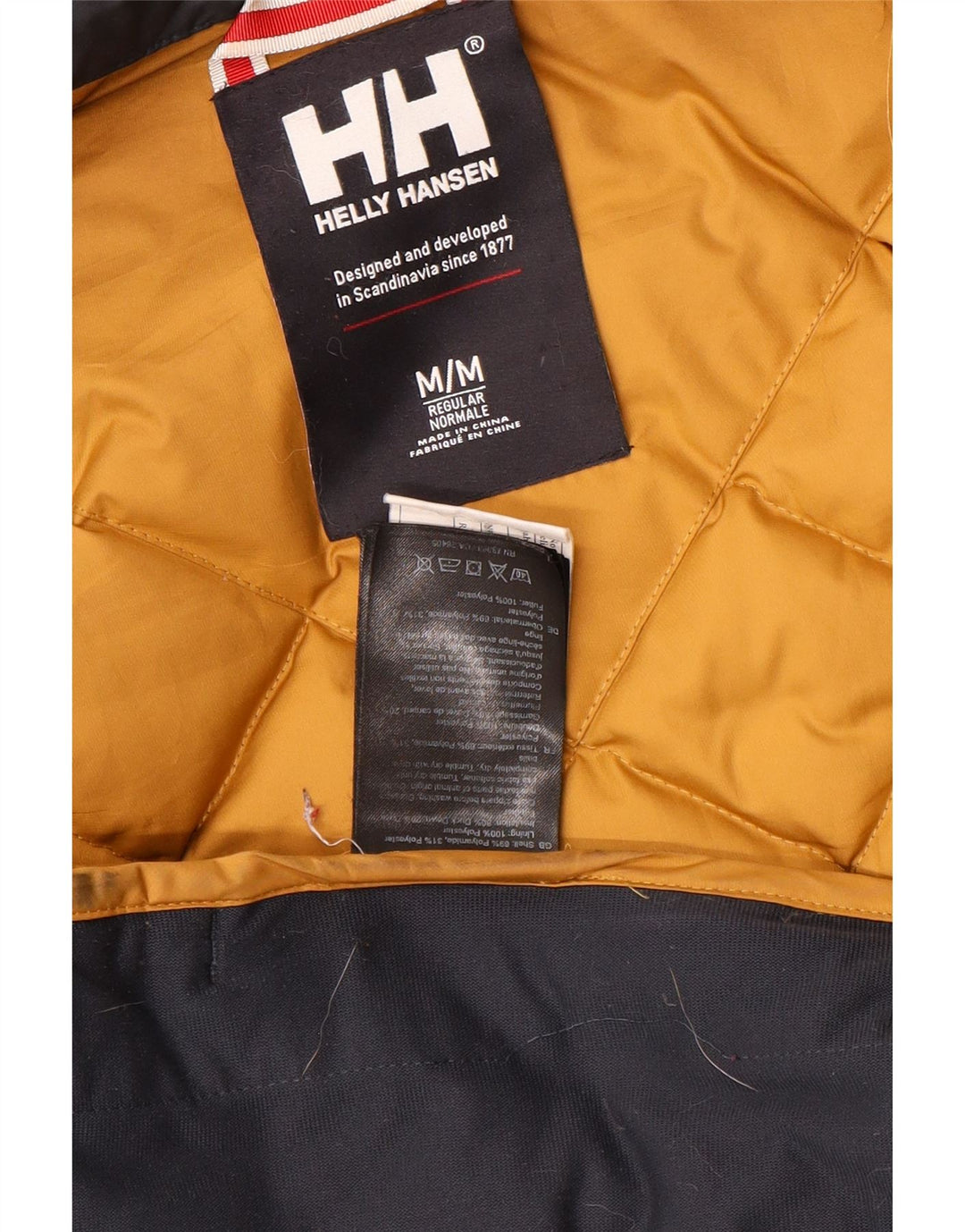 HELLY HANSEN Herre polstret jakke UK 38 Medium Navy Blue Polyester