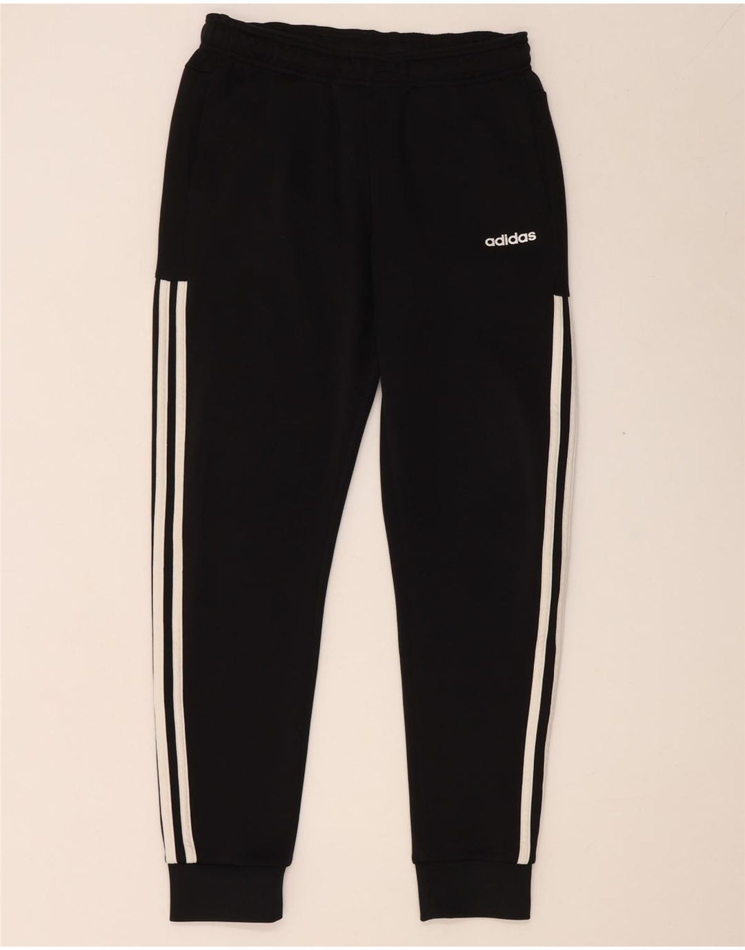 Adidas Drenge Træningsdragt Bukser Joggers 13-14 År Sort Polyester