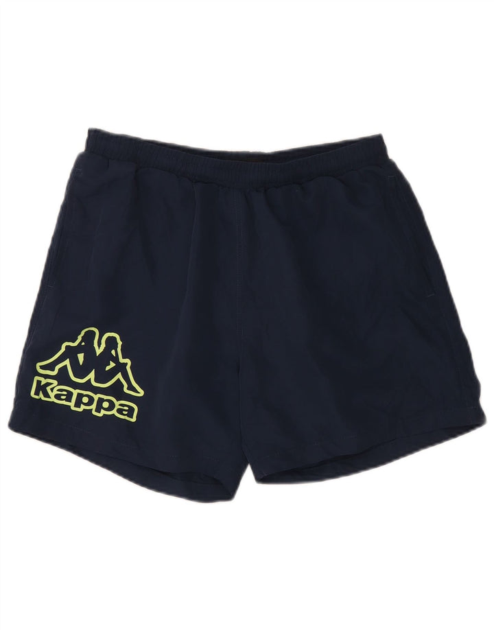 Kappa Herre grafiske sportsshorts Medium marineblå polyester
