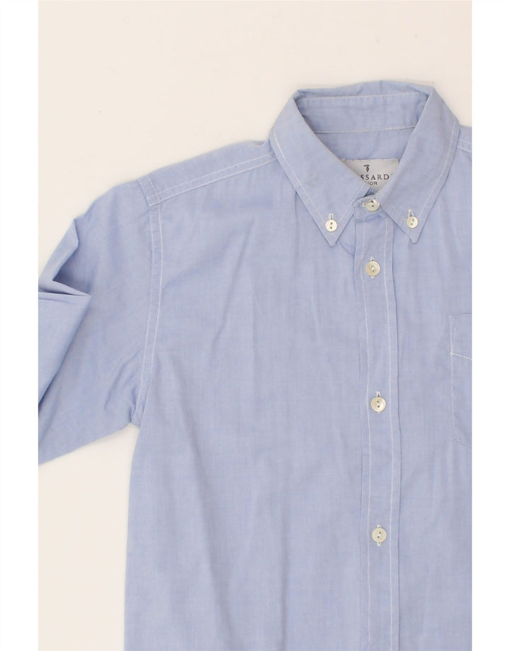 TRUSSARDI Boys Shirt 4-5 Years Blue Vintage Trussardi and Second-Hand Trussardi from Messina Hembry 