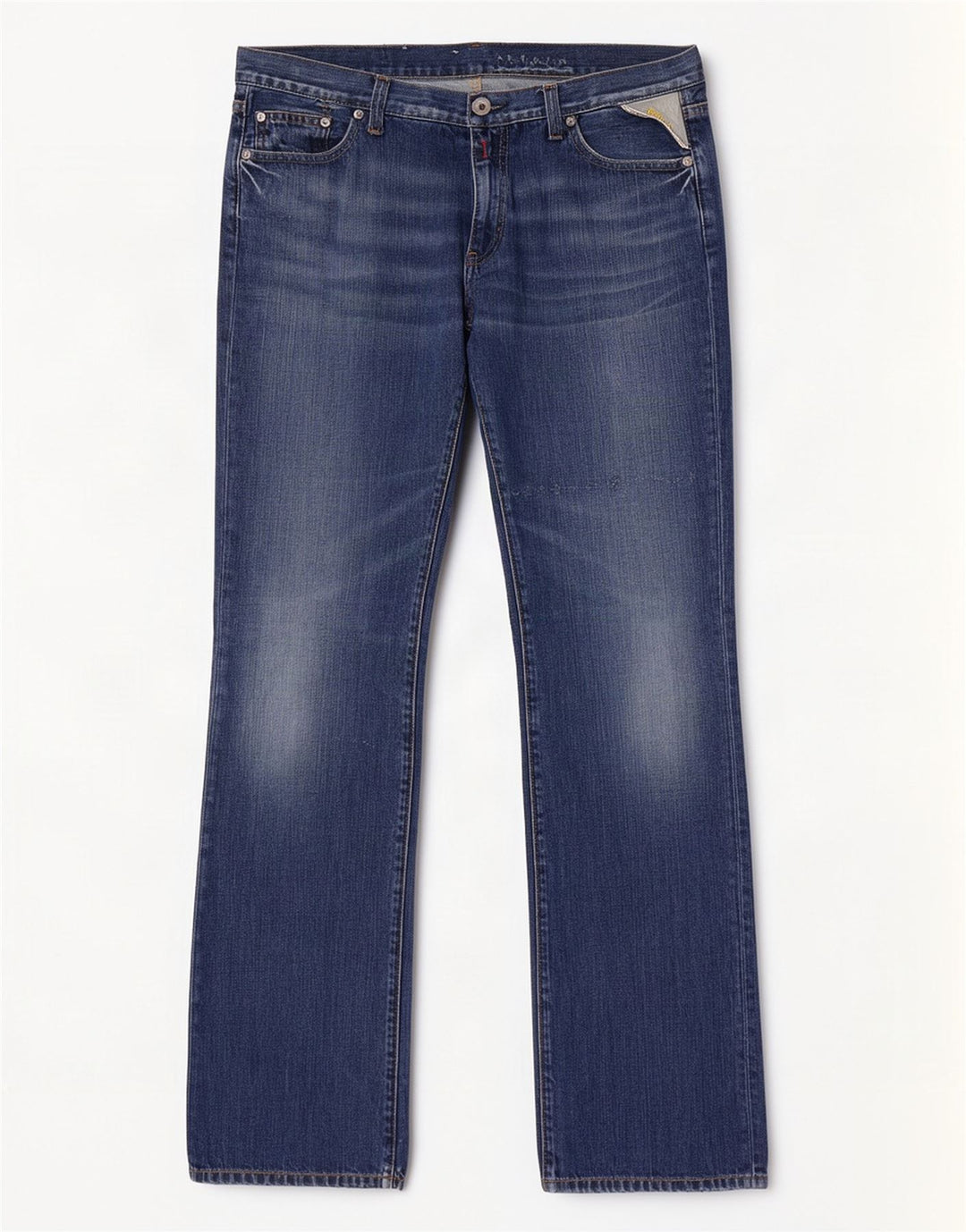 Replay Dame Straight Jeans W32 L34 Blå Bomuld
