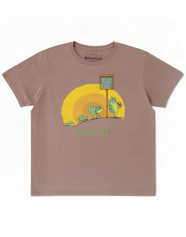 Weird Fish Mens Graphic T-Shirt Top 2XL Grey Cotton