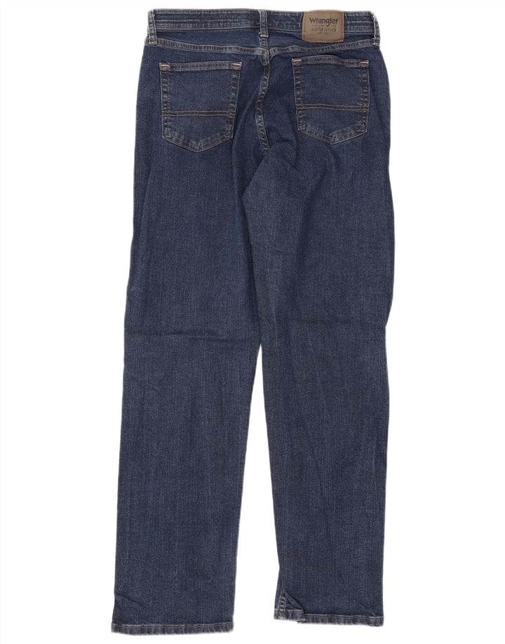 WRANGLER Straight jeans til mænd W30 L32 blå bomuld