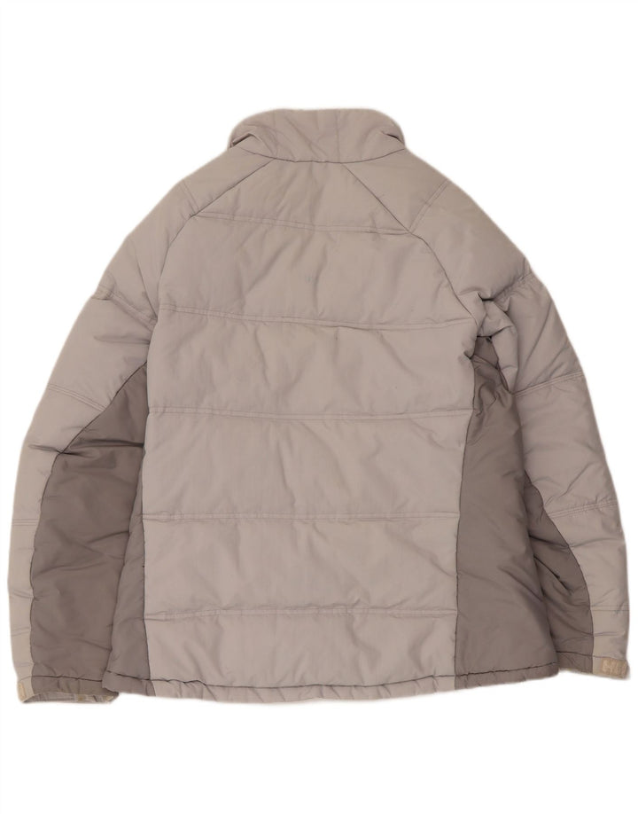 Helly Hansen Polstret Damejakke UK 16 Stor Grå Colourblock Nylon