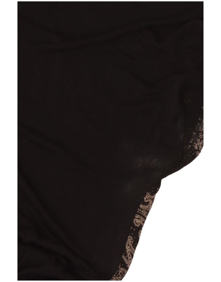 Desigual Dame Oversized Tunika Top UK 16 Large Black Floral Viscose