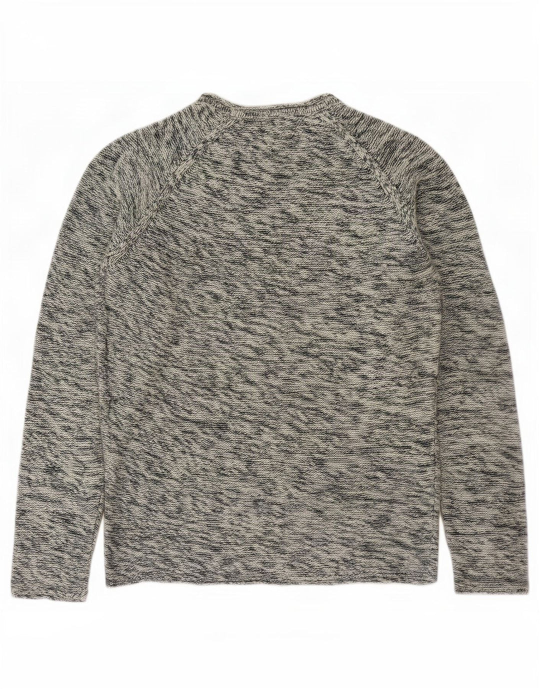 Jack & Jones Herre sweater med rund hals, lille blå flækket bomuld