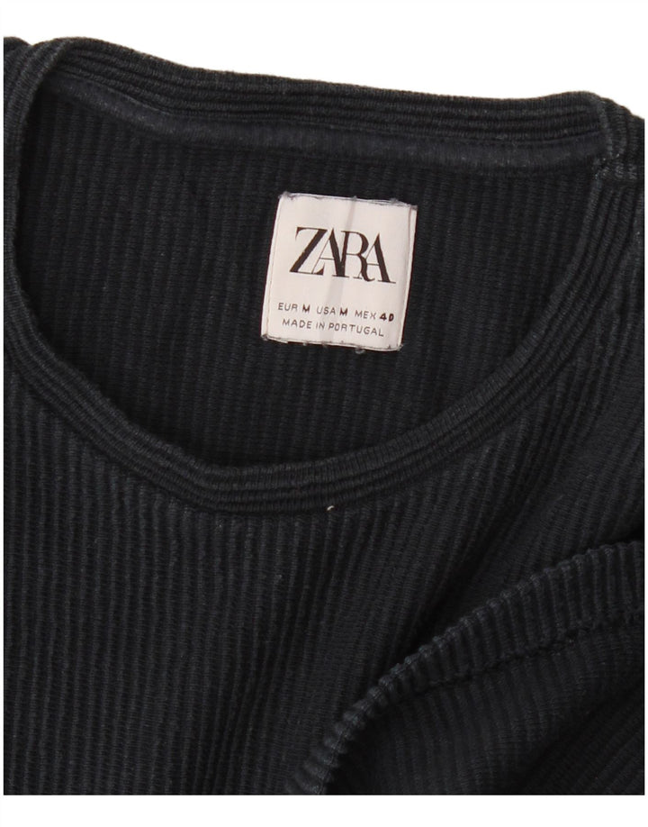 Zara Herre Top Langærmet Medium Marineblå