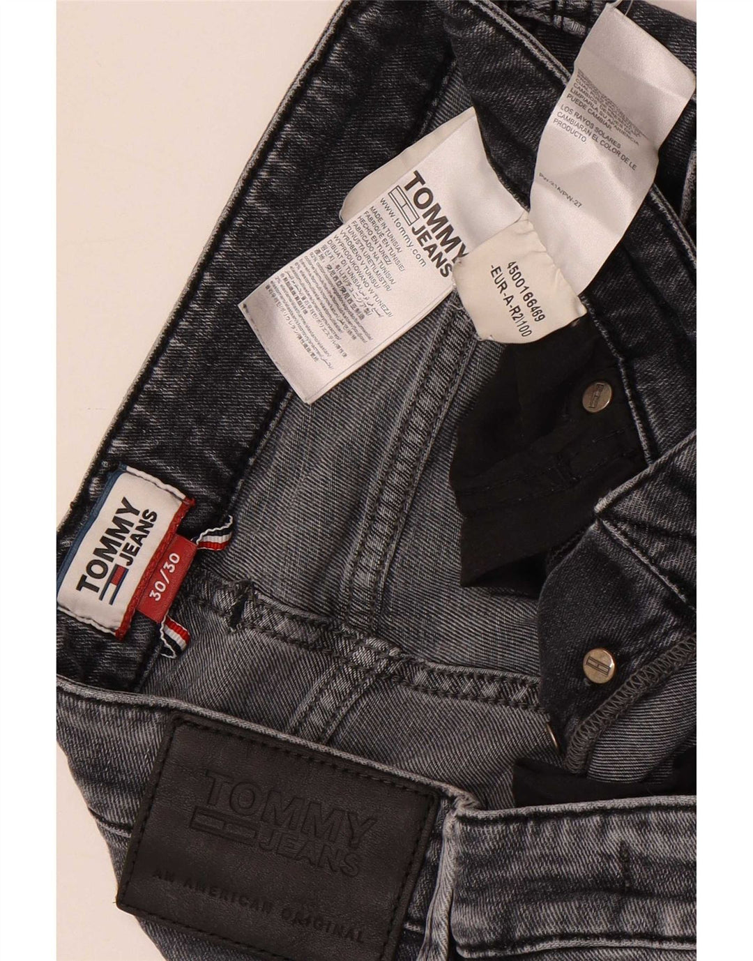 Tommy Hilfiger Dame Scanton Distressed Slim Jeans W30 L27 Grå Bomuld