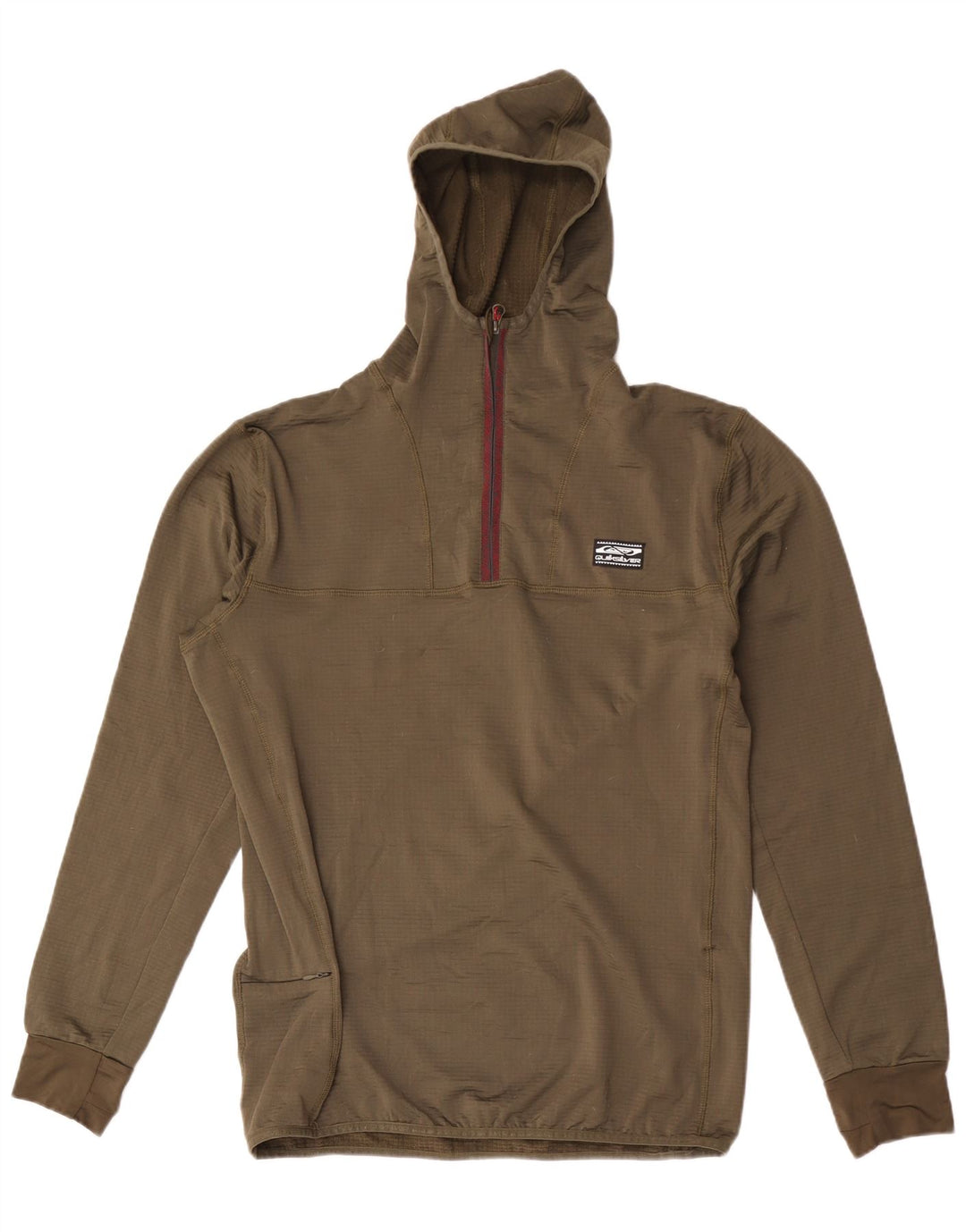 Quiksilver Herre lynlås hættetrøje Jumper Stor Khaki Polyester