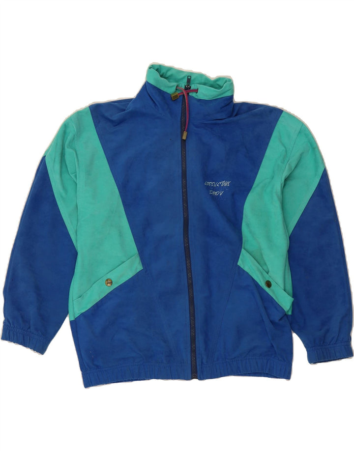 GREENSTONE PARK Mens Tracksuit Top Jacket Medium Blue Colourblock Vintage Greenstone Park and Second-Hand Greenstone Park from Messina Hembry 