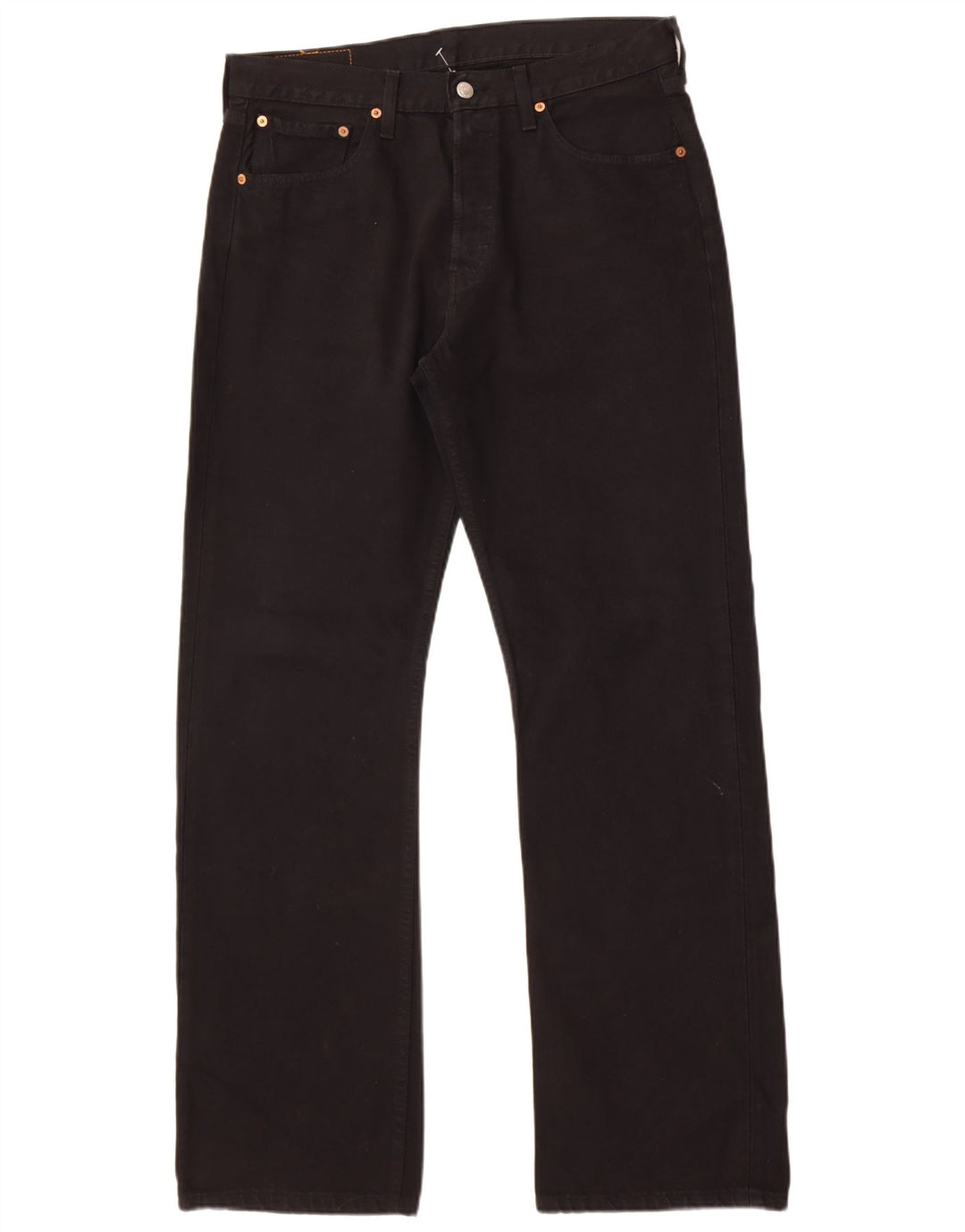 Levi's Herre 501 lige jeans W32 L32 sort bomuld