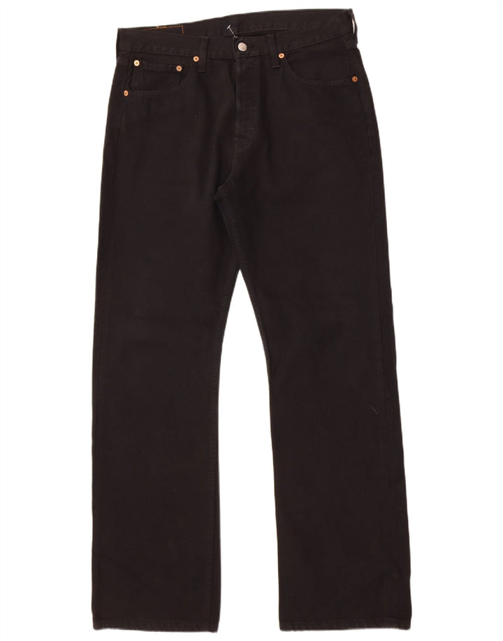 Levi's Herre 501 lige jeans W32 L32 sort bomuld