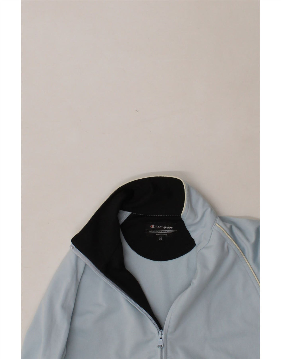 CHAMPION Womens Tracksuit Top Jacket UK 12 Medium Blue Polyester Vintage Champion and Second-Hand Champion from Messina Hembry 