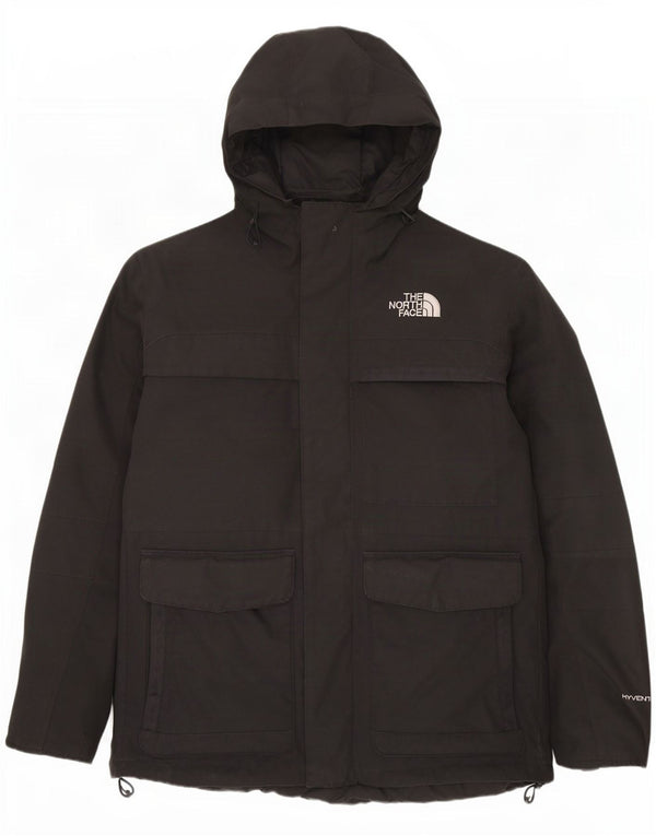 The North Face Mens Hooded Parka Jacket UK 40 Large Black Polyester
