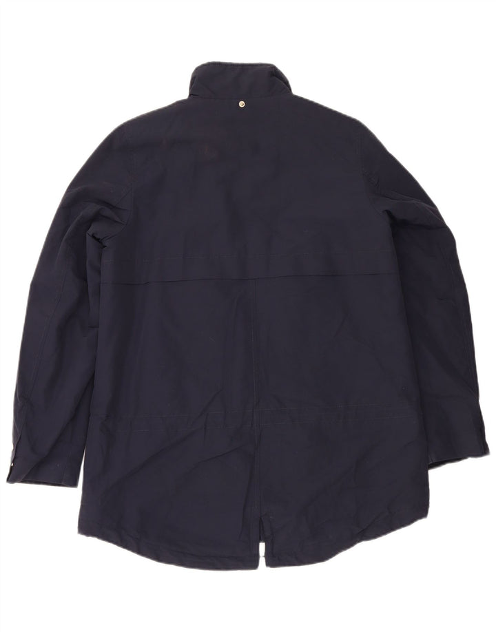 Mango Dame Parka Jacket UK 10 Small Navy Blue