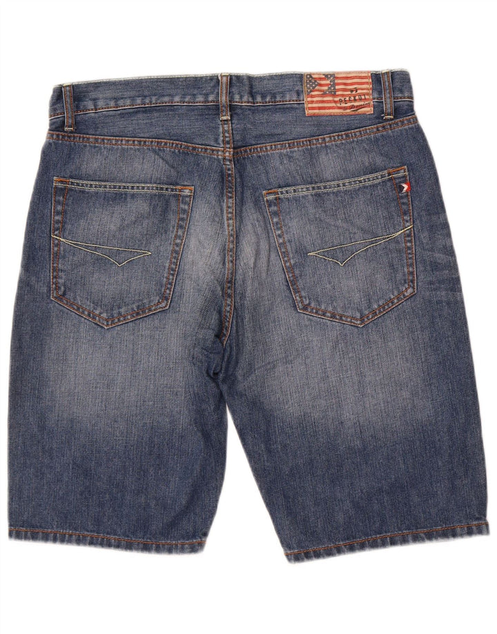 Peckott Herre Denim Shorts W33 Medium Blue Bomuld