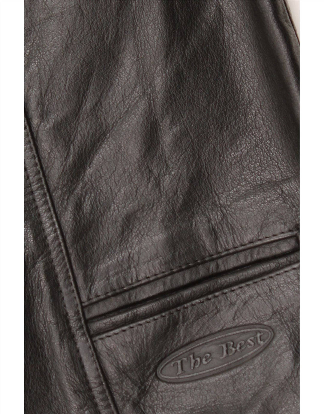 VINTAGE Herre lædervest Medium Sort