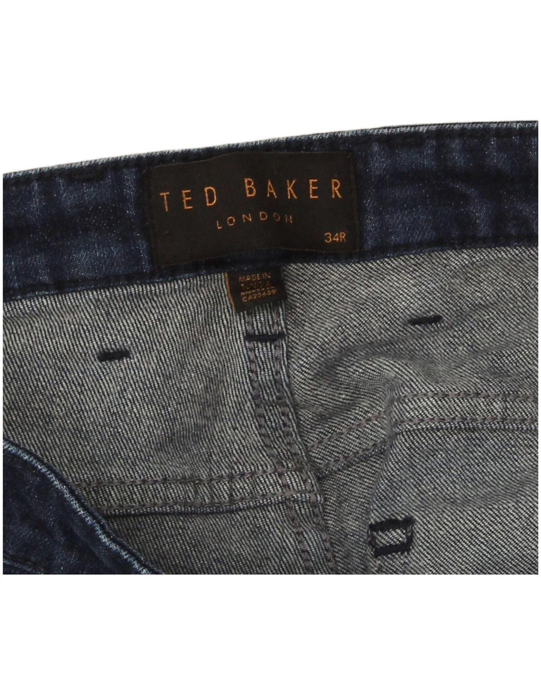Ted Baker Herre Regular Slim Jeans W34 L32 Blå