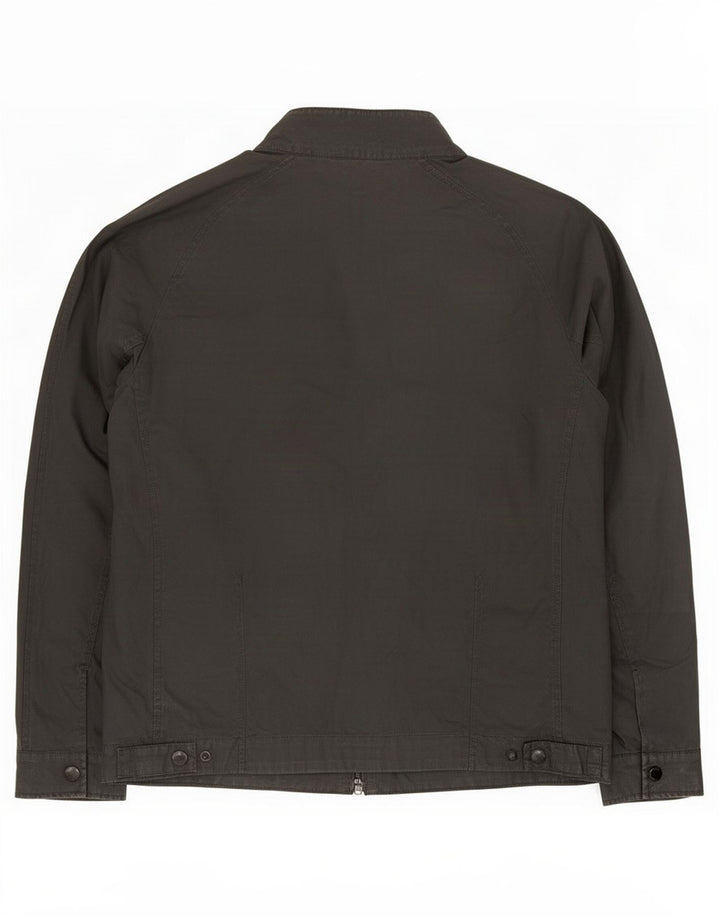 Marks & Spencer Herre Bomber Jacket UK 40 Large Black Cotton