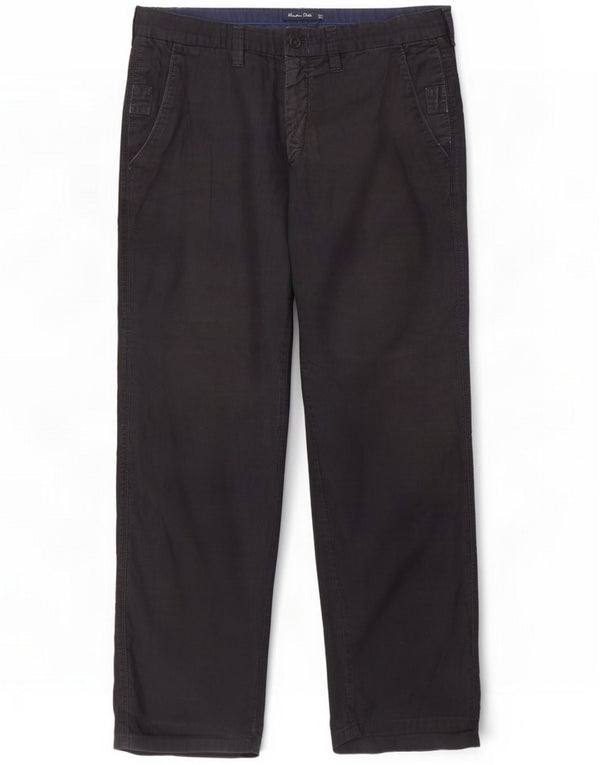 Massimo Dutti Herre Chinobukser EU 44 Large W34 L30 Navy Blue Pinstripe