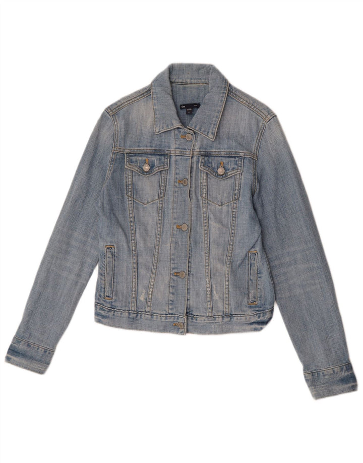Gap Dame denimjakke UK 12 Medium Blue Cotton