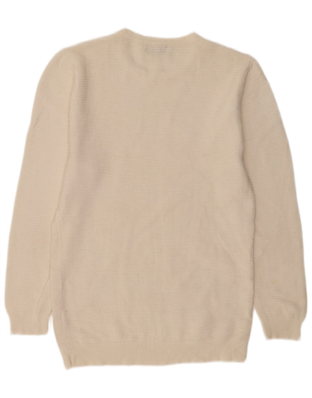 Zara herre sweater med rund hals, stor off white bomuld