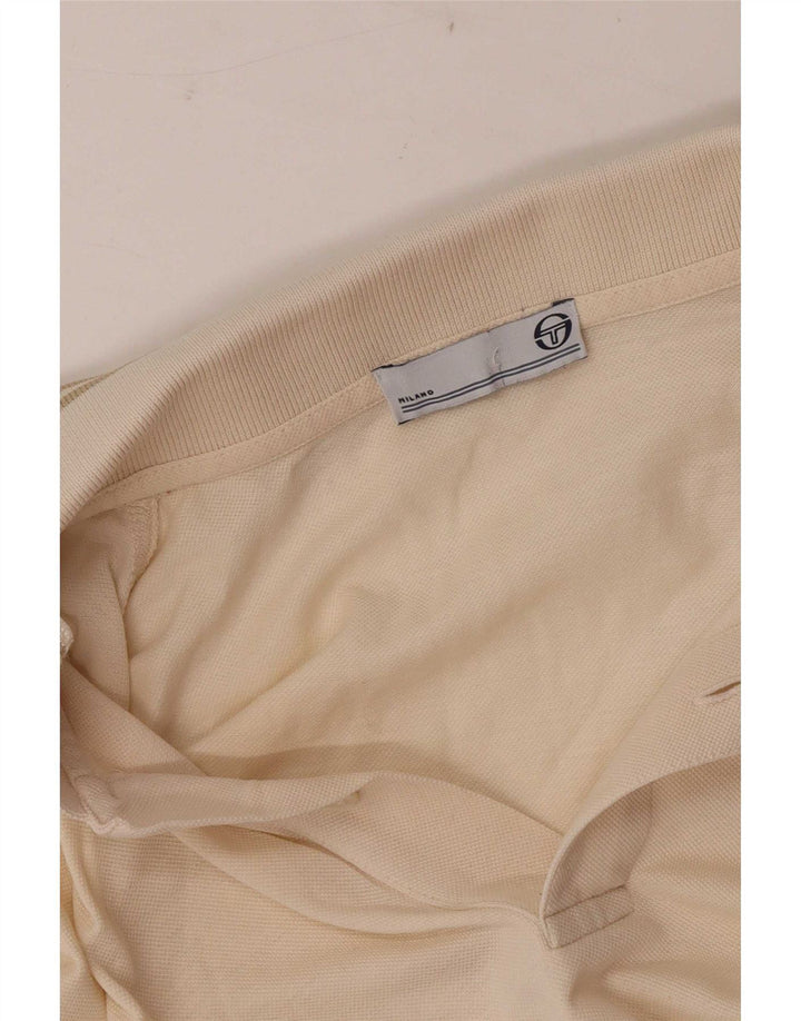Sergio Tacchini Langærmet herre poloshirt XL Beige
