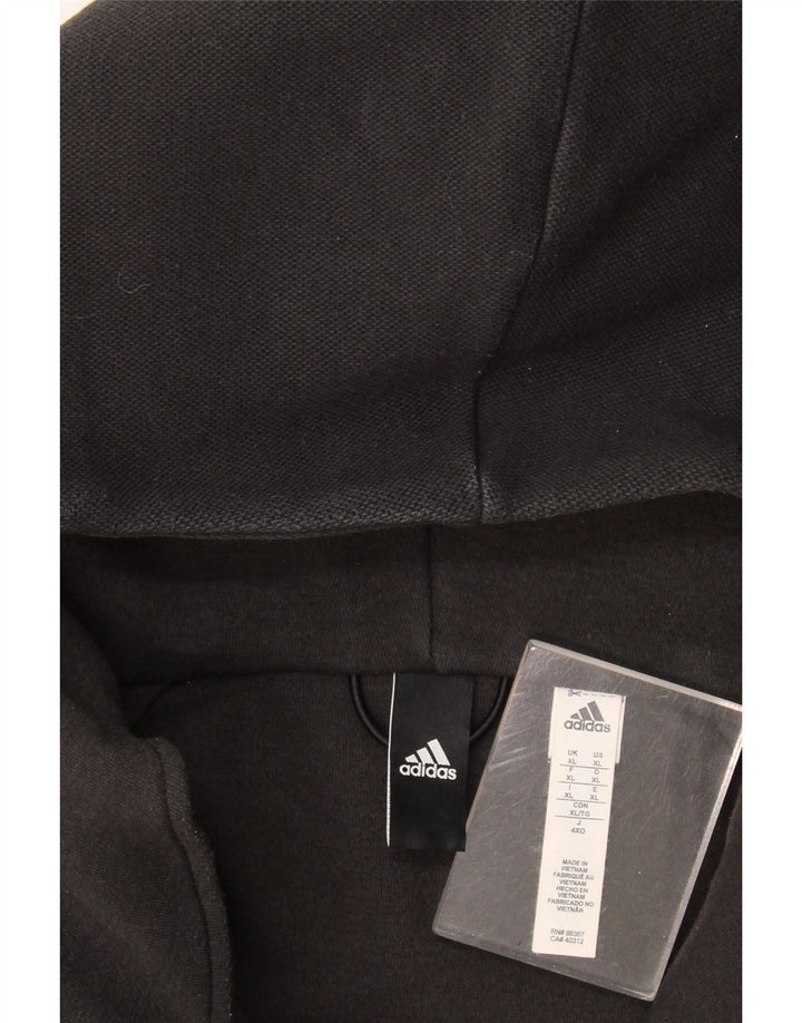 Adidas Hættetrøje med lynlås til mænd XL Sort polyester
