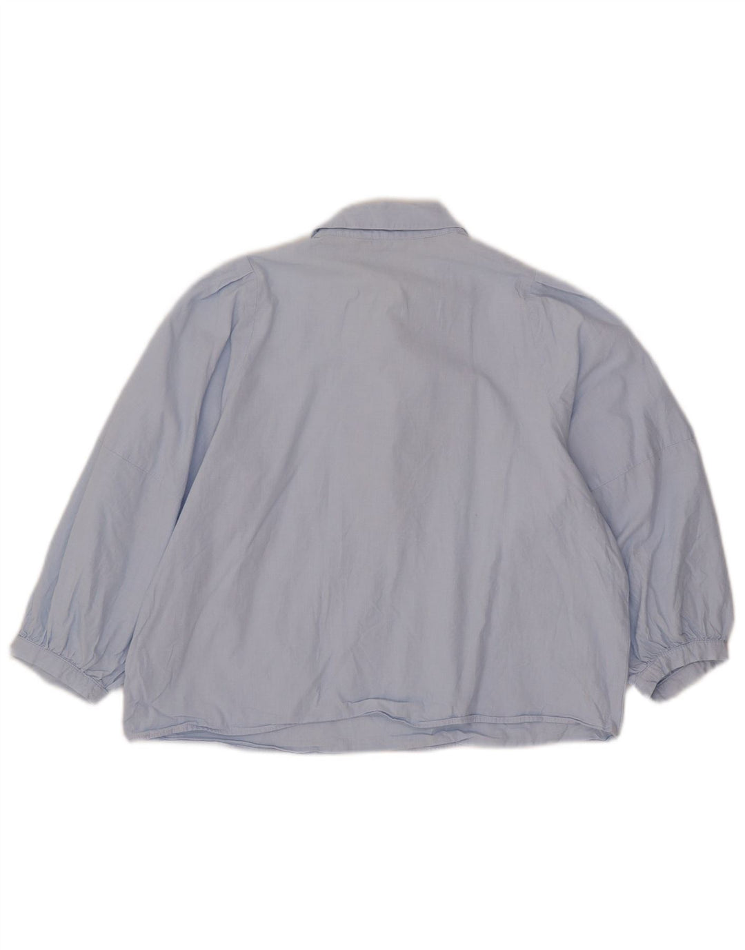 Zara Dame 3/4 ærmet bluse Top UK 14 Medium Blue