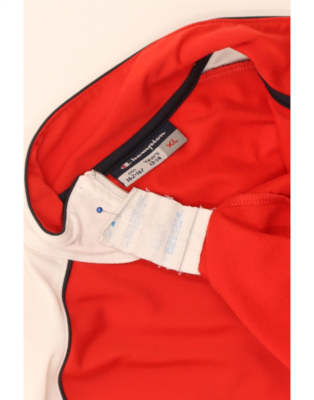 Champion Boys træningsdragt topjakke 13-14 år XL Rød Colourblock Polyester