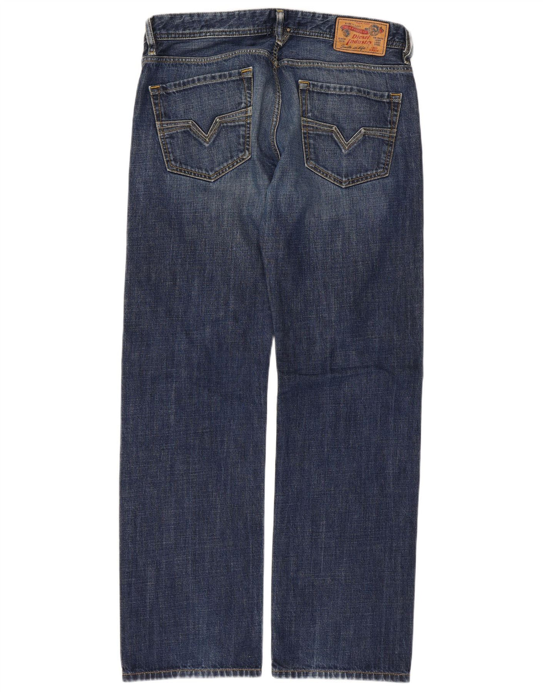 Diesel Herre Larkee Straight Jeans W34 L32 Blå Bomuld