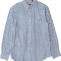 IZOD Mens Shirt Large Blue Check Vintage Izod and Second-Hand Izod from Messina Hembry 