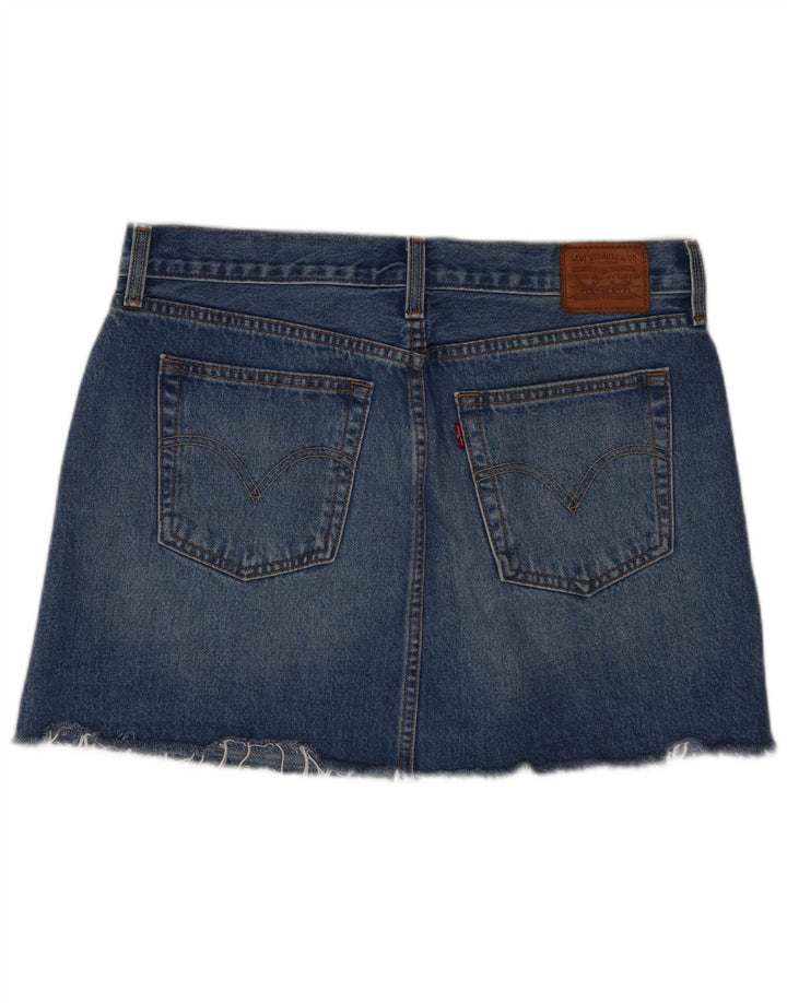 Levi's Dame Mini Denim Nederdel W31 Medium Blue Bomuld