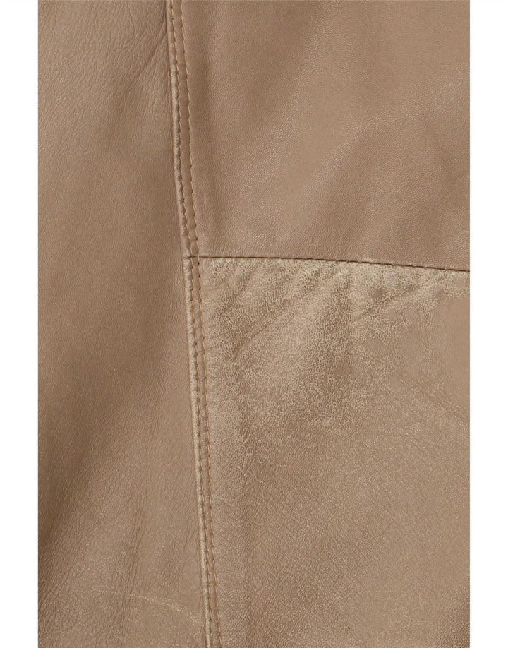 Vintage herre læderjakke UK 42 XL Beige