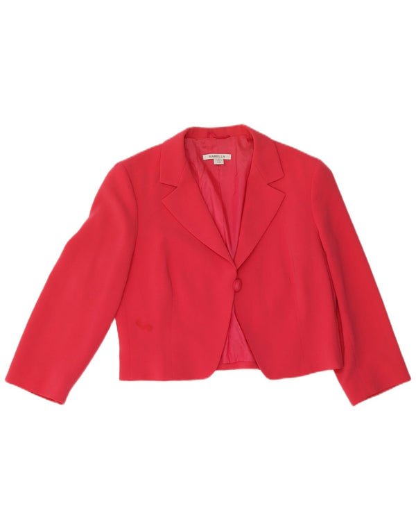 Marella Womens 1 knap 2 stykke sæt UK 14 Large Pink Triacetat