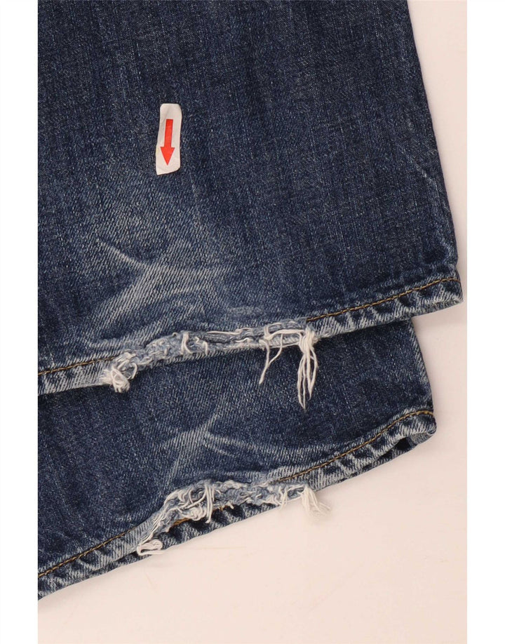Carhartt Straight Jeans til mænd W32 L34 Marineblå bomuld