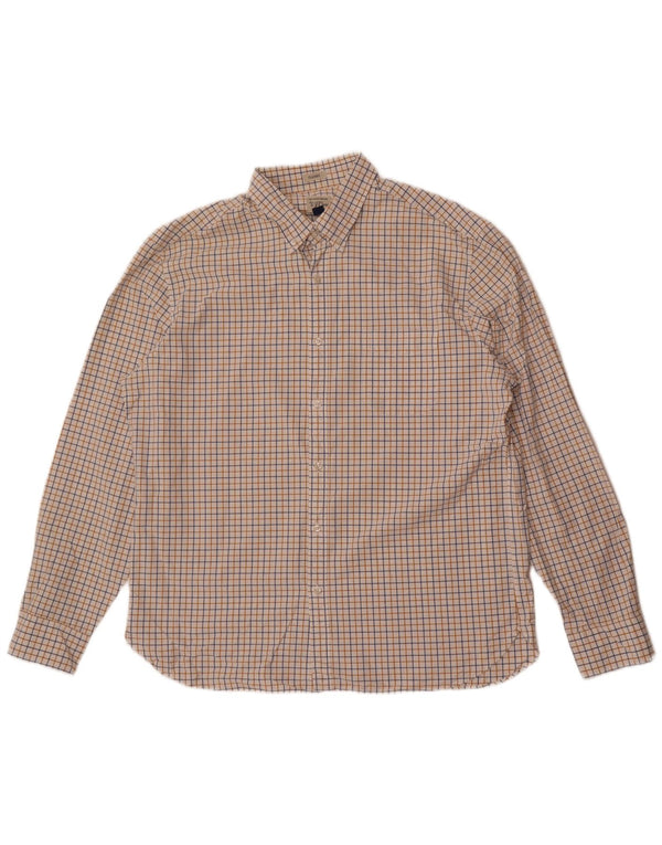 J. Crew Herre Classic Fit skjorte XL Hvid ternet bomuld