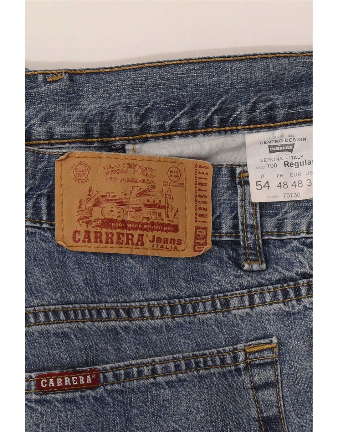 Carrera Herre 700 Regular Straight Jeans W38 L28 Blå Bomuld