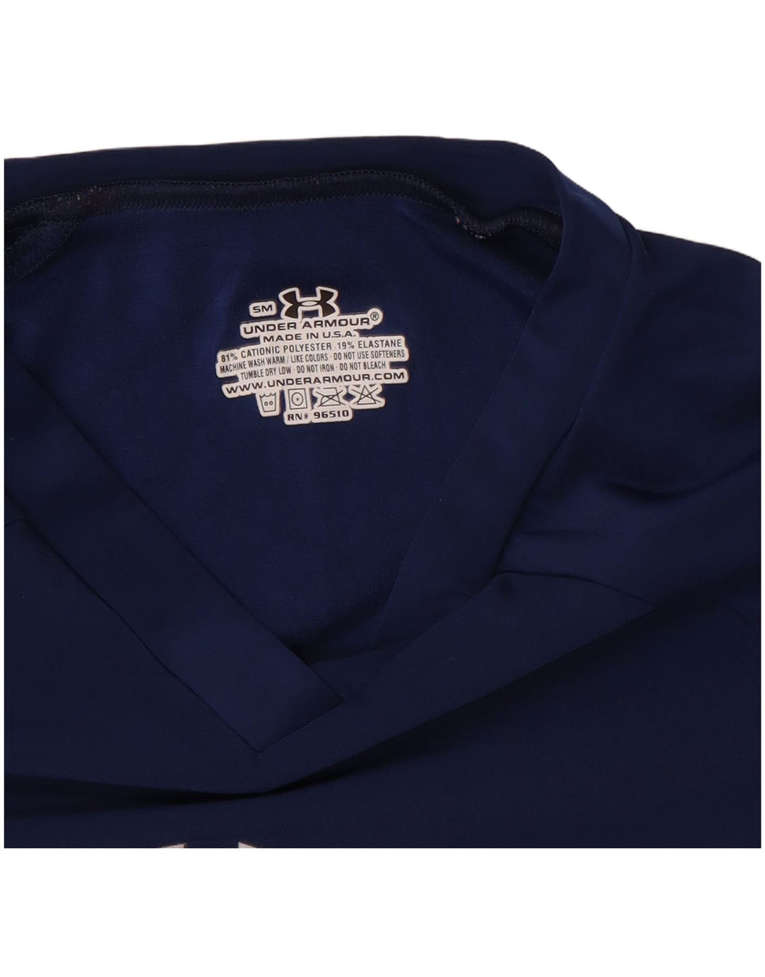 Under Armour T-shirt top til kvinder, lille marineblå polyester